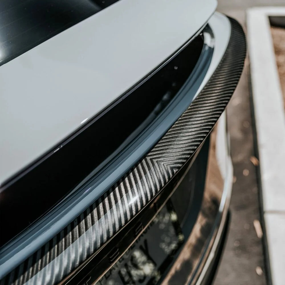 Unplugged Performance x Koenigsegg Carbon Fiber Long Tail Decklid Spoiler for Tesla Model X / X Plaid