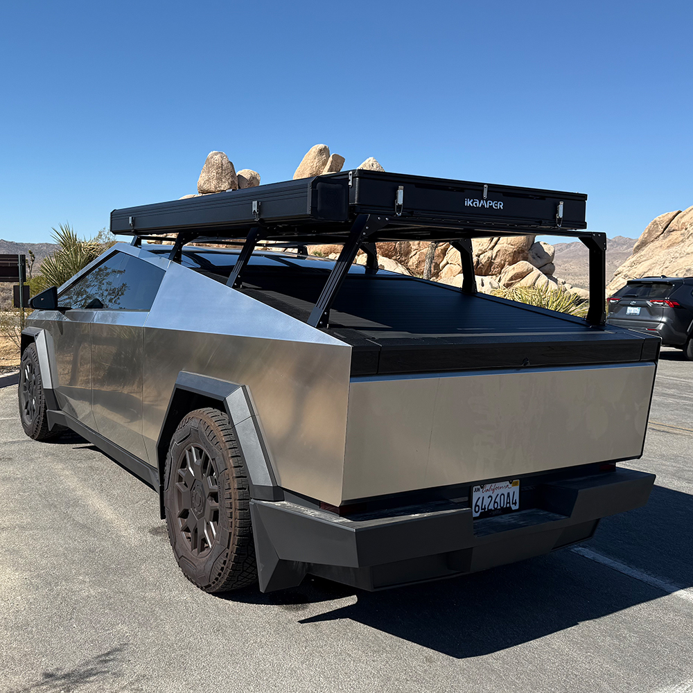 Tesla Rear Window Rack CyberTruckCo TESLA Cybertruck 24+ Modular Utility Roof Rack - Frame ...