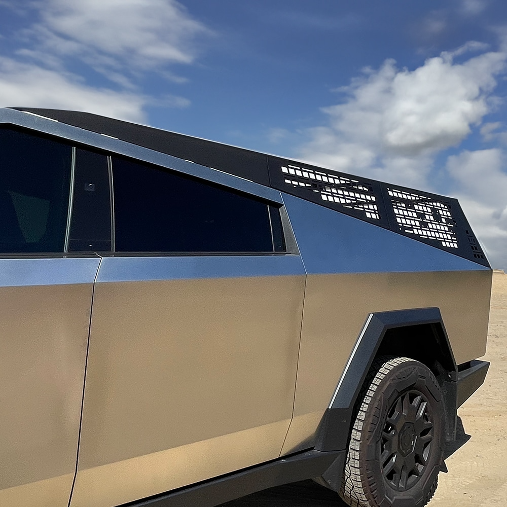 CyberTruckCo TESLA Cybertruck 24+ MOLLE Rack - Stainless Steel ...