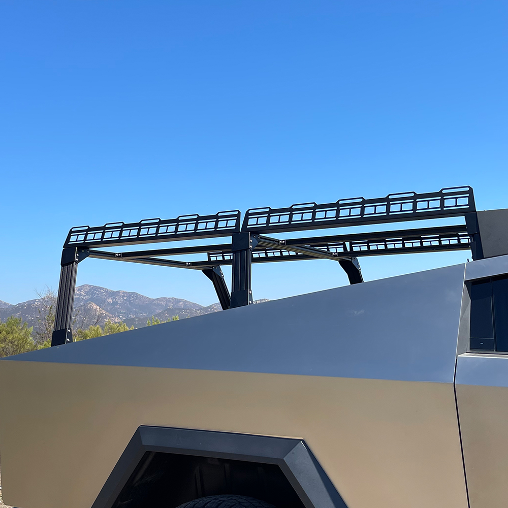Cybertruck Top Rack CyberTruckCo TESLA Cybertruck 24+ CONTRACTOR Rack w/ Top Edges and ...