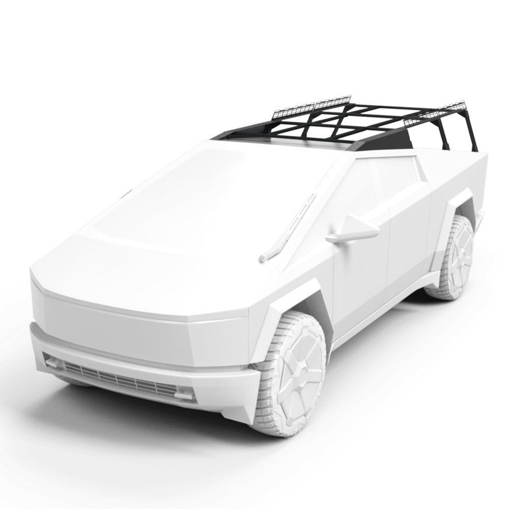 Cybertruck Top Rack CyberTruckCo TESLA Cybertruck 24+ CONTRACTOR Rack w/ Top Edges and ...