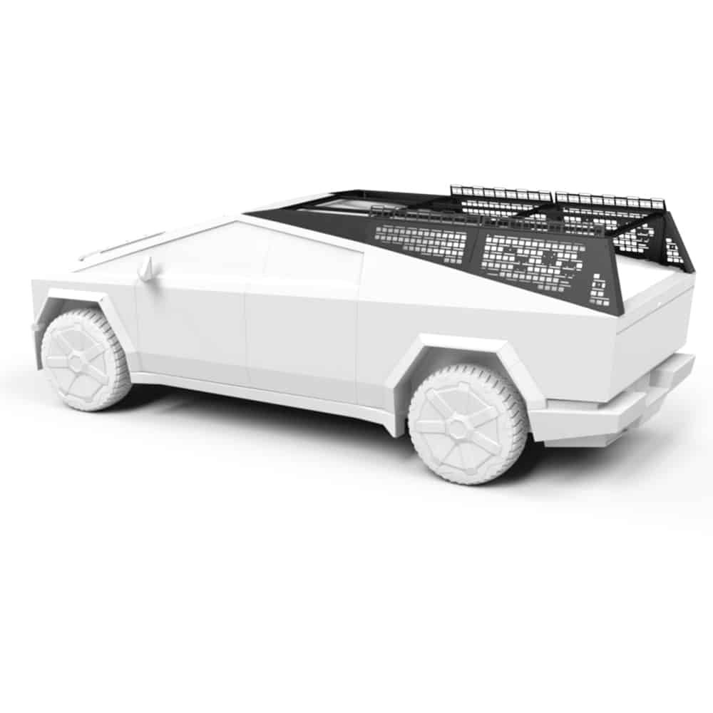 CyberTruckCo TESLA Cybertruck 24+ MOLLE Rack - Stainless Steel ...