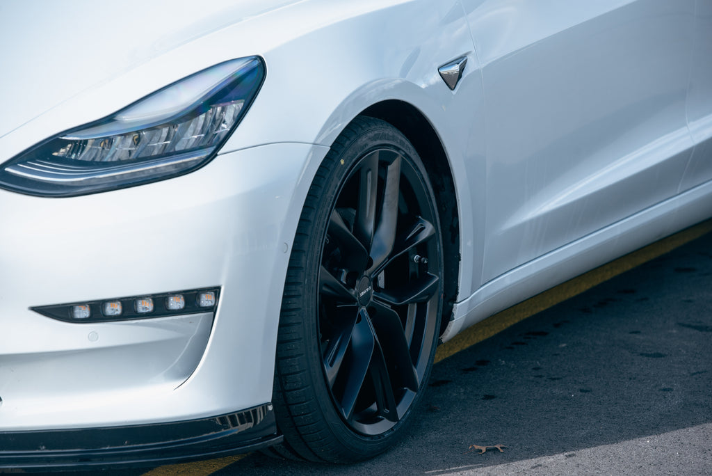 EVANNEX 20" Twin Spoke "Arachnid Style" Wheels - Satin Black For Tesla Model 3/Y Owners (Set of 4)
