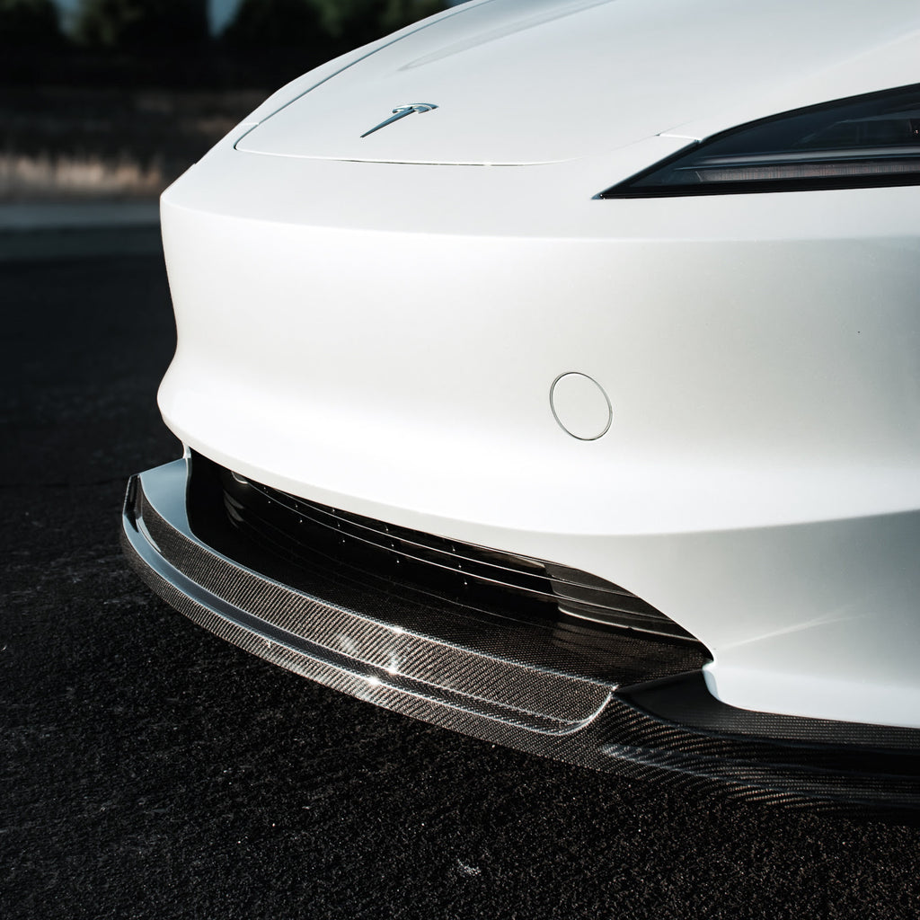 Suvneer Motorsports Carbon Fiber Front Lip for Tesla Model 3 2024+