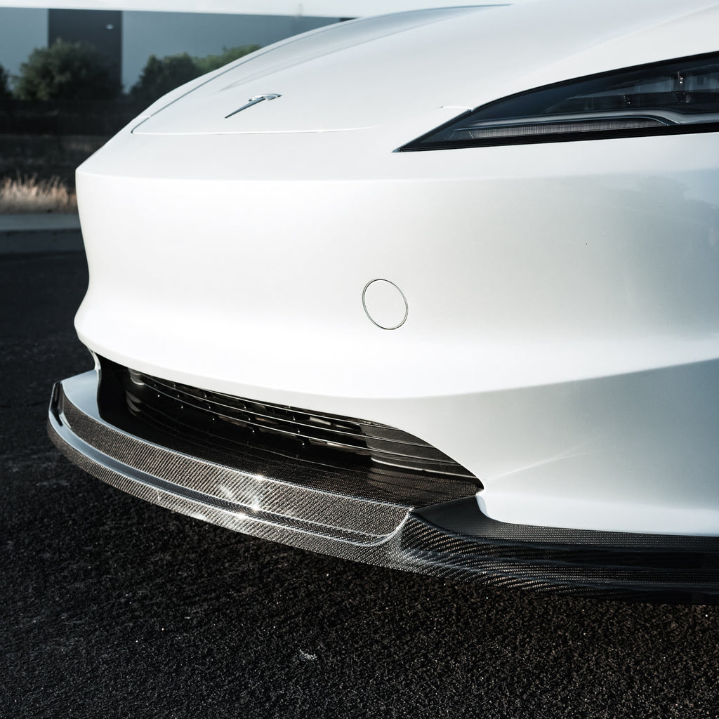 Suvneer Motorsports Carbon Fiber Front Lip for Tesla Model 3 2024+