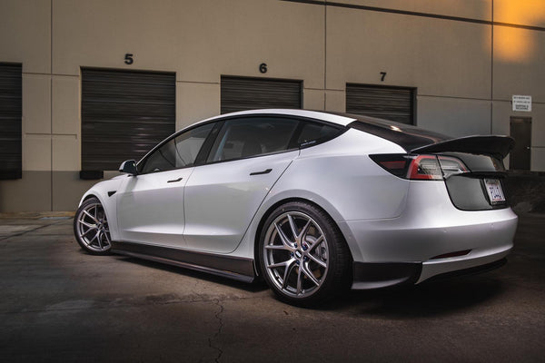 MAIER Carbon Fiber Side Skirt Extensions for Tesla Model 3