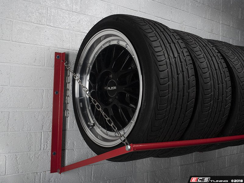 Tire Storage Rack For Garage - Wall Mount Or Floor Stand, Holds 4 Tires, Super Sturdy!