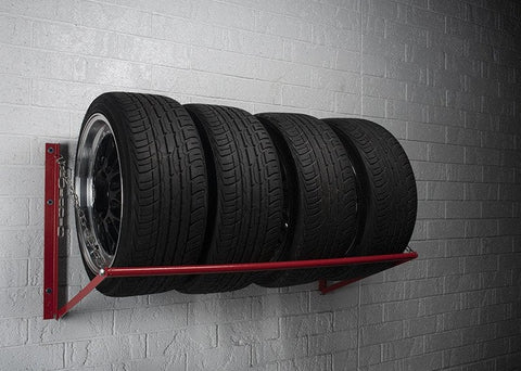 Wall-Mounted Wheel & Tire Storage Rack for Tesla Owners