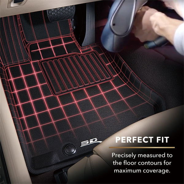 3D MAXpider 2012-2014 Tesla Model S Kagu Floor Mats - Tan