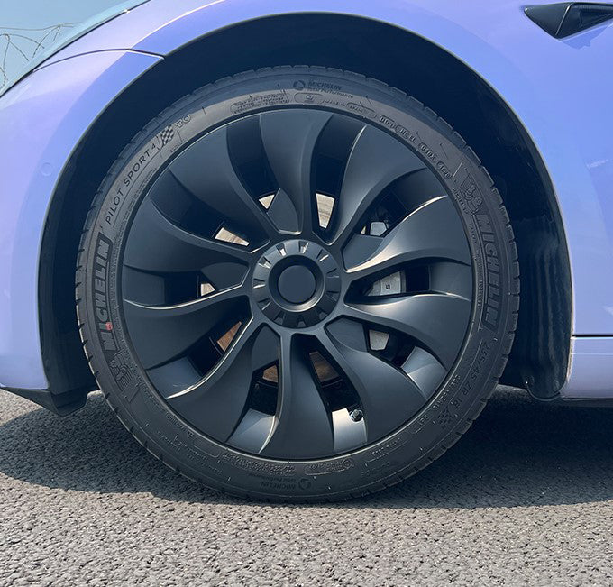 T310 Tesla Model 3 Uberturbine Styled Aero Wheel Cover Set for 18 Fac - T  Sportline - Tesla Model S, 3, X & Y Accessories