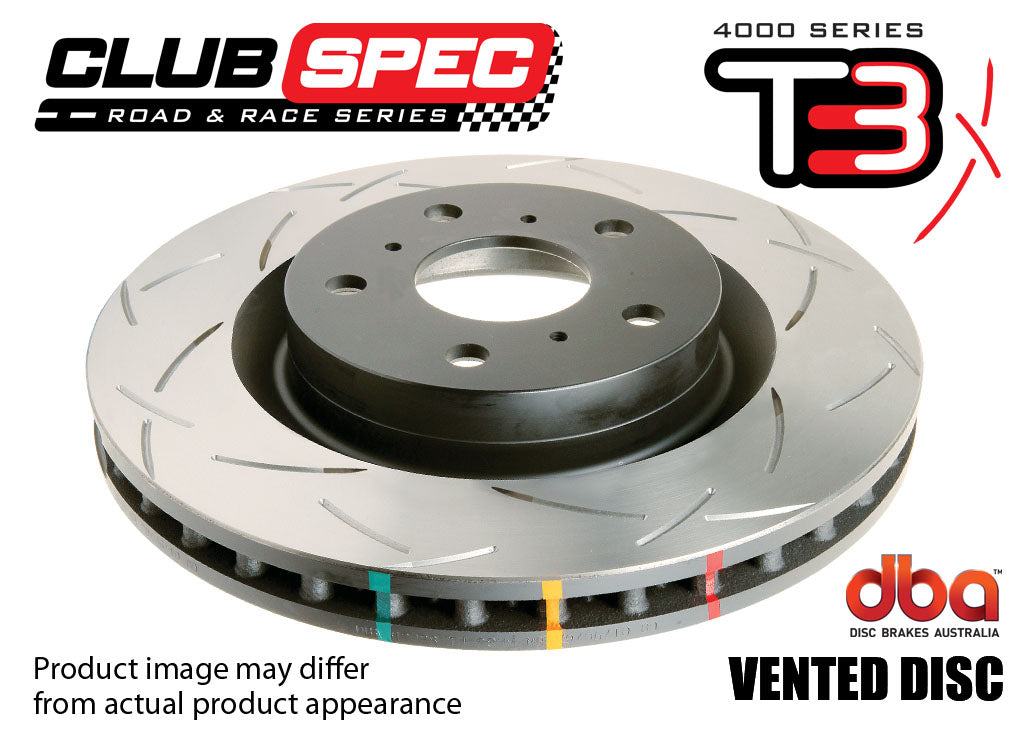 DBA 2012+ Tesla Model S Front Slotted 4000 Series Rotor Set