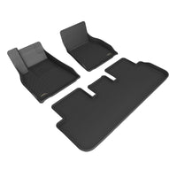 3D MAXpider 2021-2022 Tesla Model S Kagu Floor Mats - Black