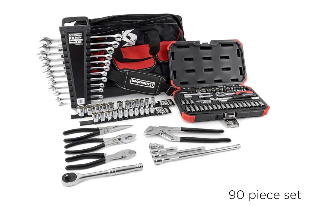 Schwaben Premium Home Garage Hand Tool Kits for EV Owners