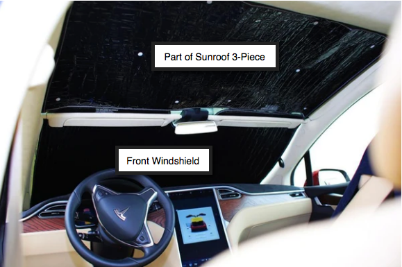 Auto Magnetic Windshield Cover for Tesla Model 3 Car Sun Visor