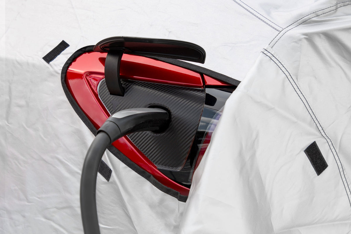  EVBOYS Car Cover for Tesla Model Y Accessories, Full Car Covers  with Zipper Door,Weather Dustproof Windproof Waterproof Ventilated Mesh &  Charging Port Storage Bagfit for Tesla Model Y 2020-2023 : Automotive