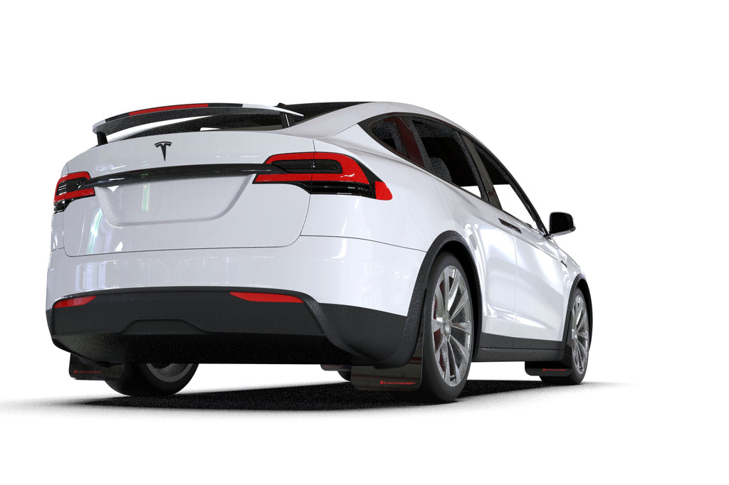 Rally Armor Premium Black UR Mud Flaps for Tesla Model X (2022+)