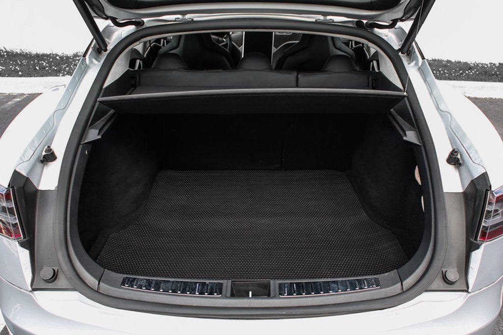 ToughPRO Black Rubber Floor Mats & Back Trunk Mats – 2016-2020 Tesla Model S, Heavy Duty, Made USA, Lifetime Warranty