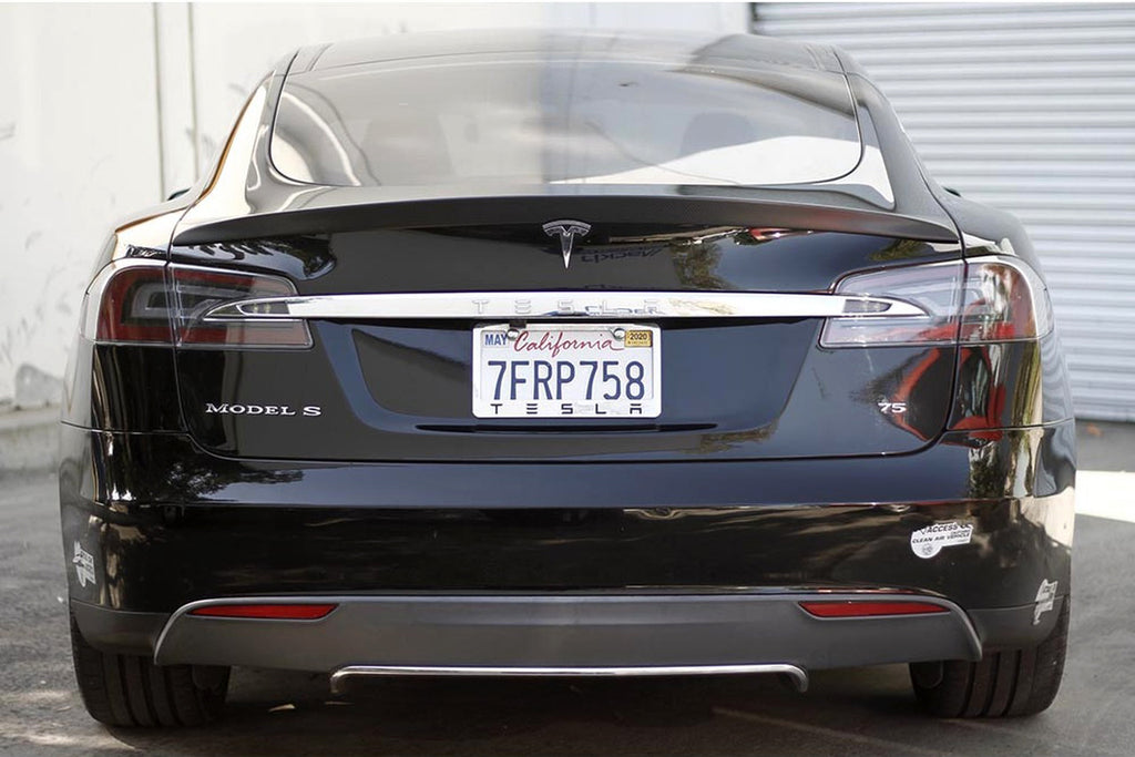Tesla Model S Rear Spoiler Options MXP Carbon Fiber Rear Spoiler for Tesla Model S 2012+ – EVANNEX ...