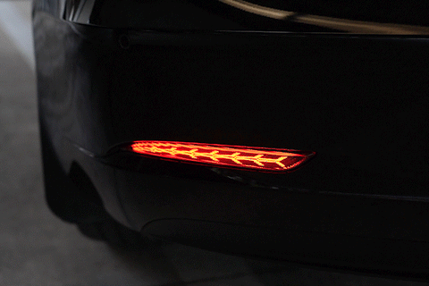 LED Powered Rear Reflector Upgrade for Tesla Model Y