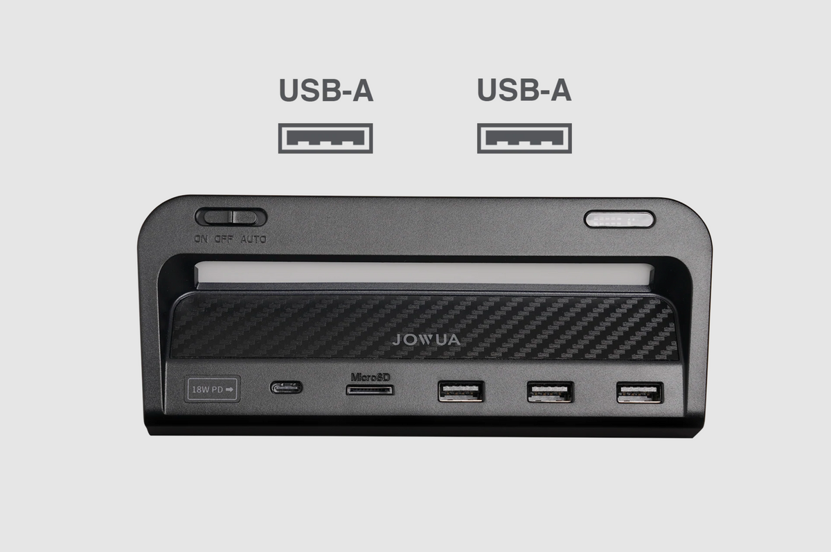 Tesla Model 3/Y Music Ambient LED Light Car USB Hub Compatible Center  Console
