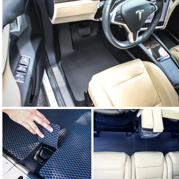 EVANNEX All-Weather Floor Mats for Tesla Model X (7 Seater)