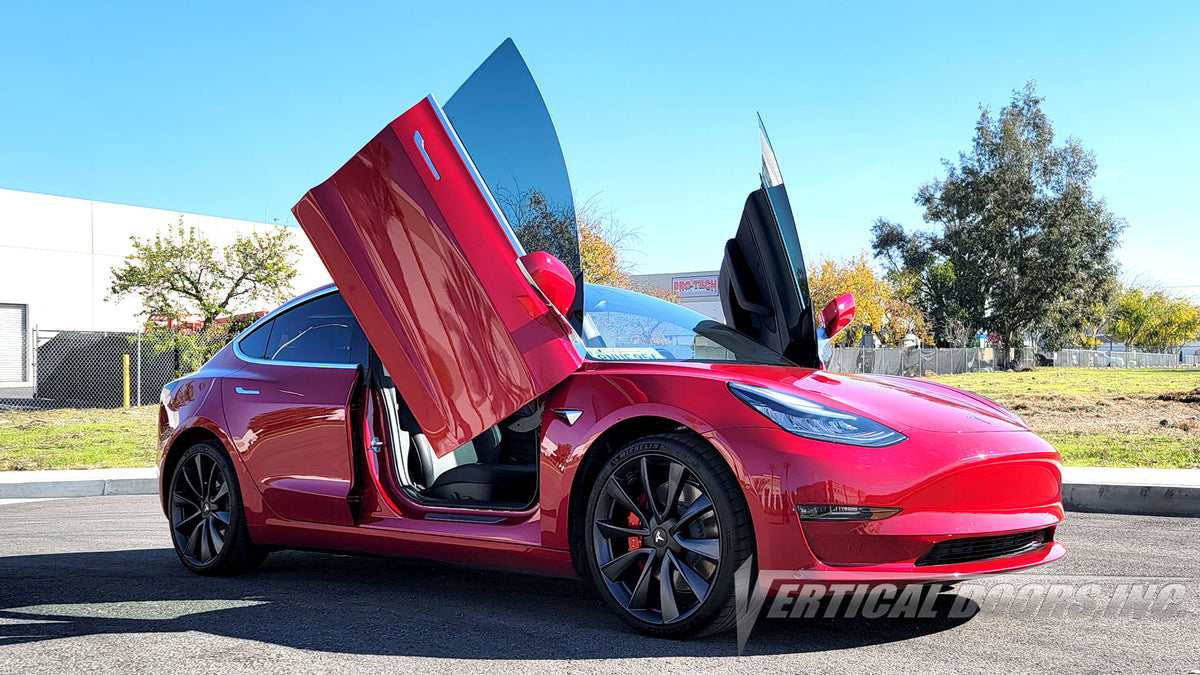 Vertical Doors for Tesla Model 3 Owners – EVANNEX Aftermarket Tesla ...