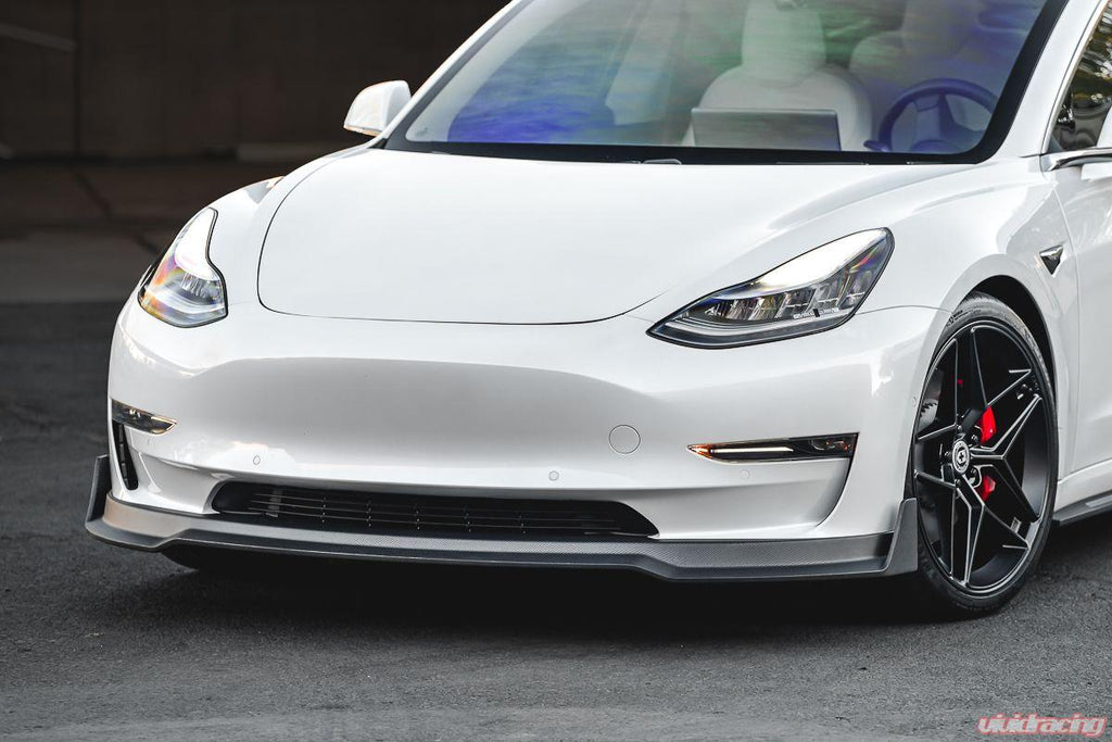 VR Aero Carbon Fiber Front Lip Spoiler Tesla Model 3 2018+