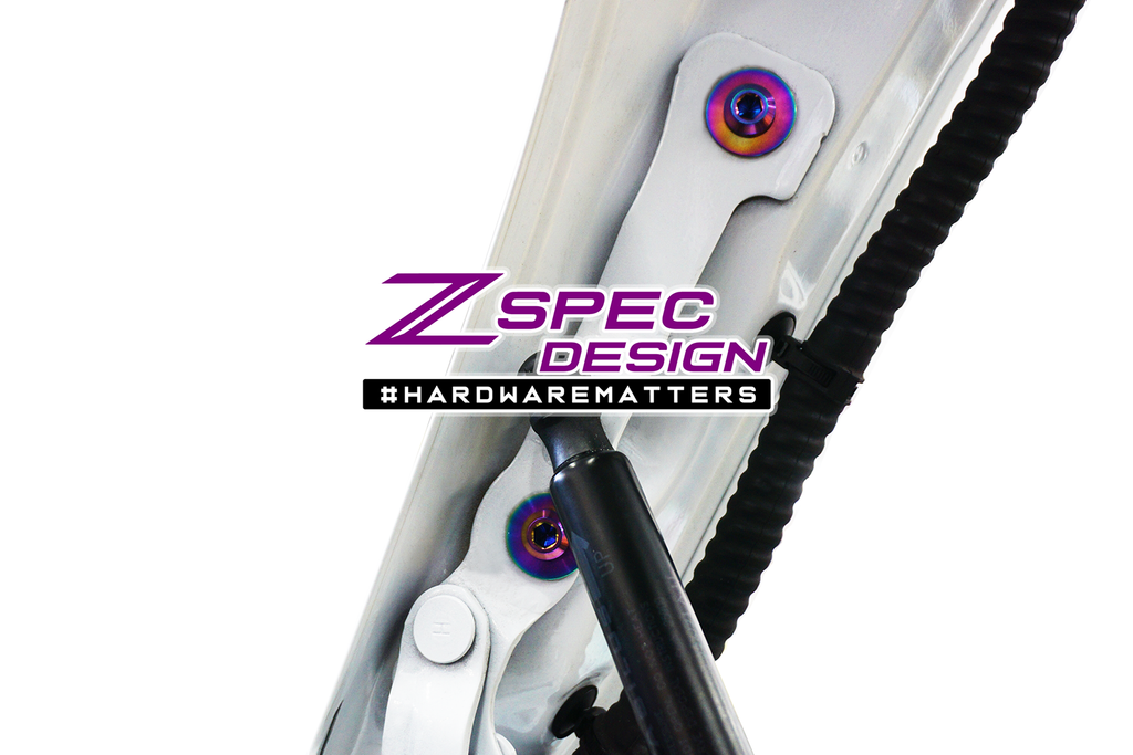 ZSPEC Dress Up Bolts® Fastener Kit for the Tesla Model 3, Grade-5 Titanium Motor Vehicle Engine Parts ZSPEC Design LLC.