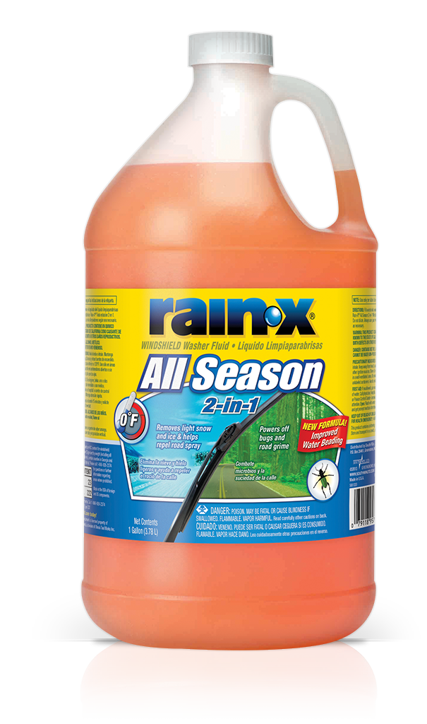 RainX All-Season Dual Formula Windshield Washer Fluid - 1 Gallon for E –  EVANNEX Aftermarket Tesla Accessories