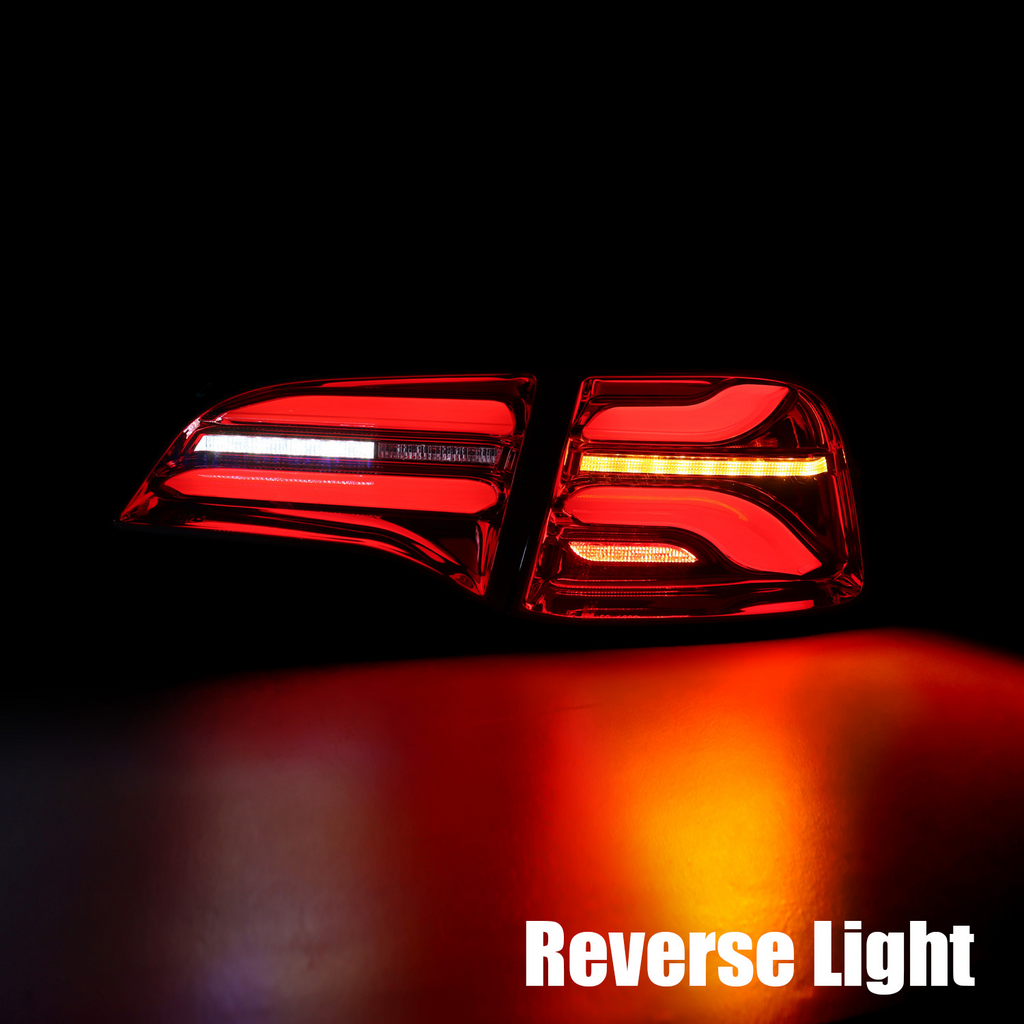 AlphaRex PRO-Series LED Tail Lights Red Smoke For 20-22 Tesla Model Y Owners (With Stock Amber Turn Signal)
