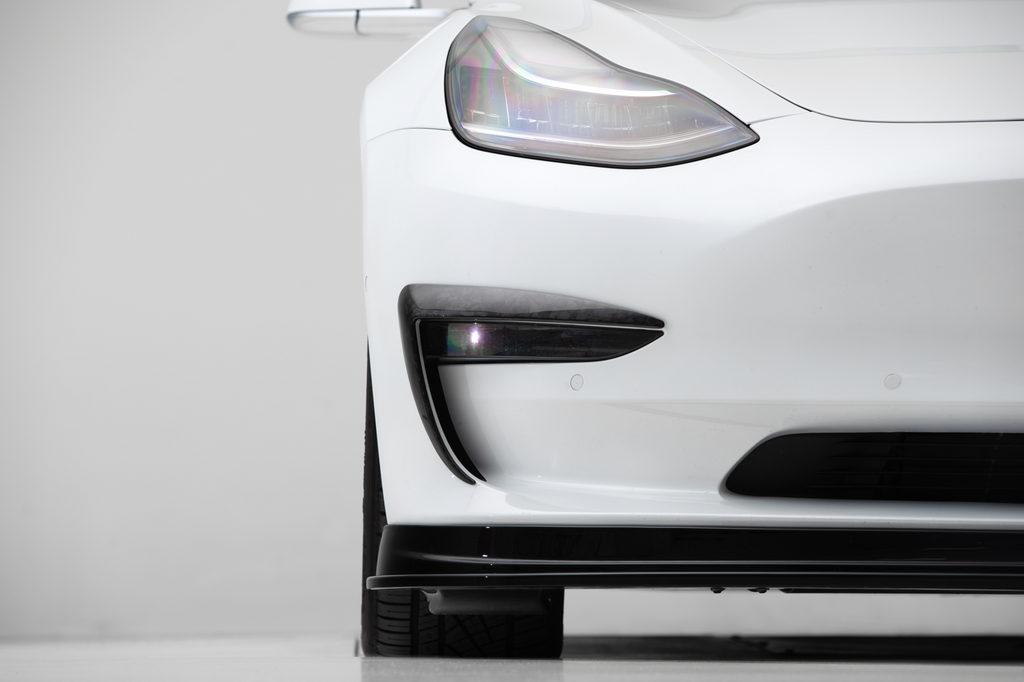 EVANNEX Carbon Fiber  Fog Light Eyelids for Tesla Model 3 and Model Y