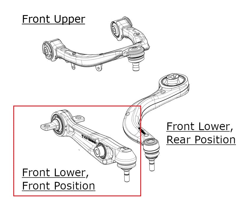 Front Lower Front Position Control Arm for Tesla Model 3