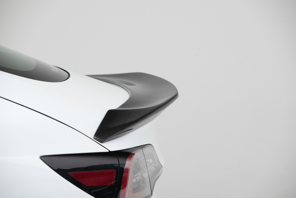 EVANNEX Carbon Fiber V Type Trunk Spoiler for Tesla Model 3