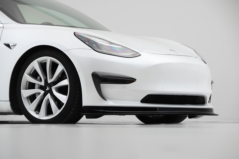 EVANNEX Carbon Fiber Fog Light Eyelids for Tesla Model 3