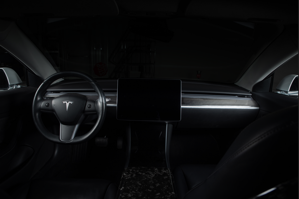 EVANNEX Tesla Model 3 & Y Carbon Fiber Dashboard Cover
