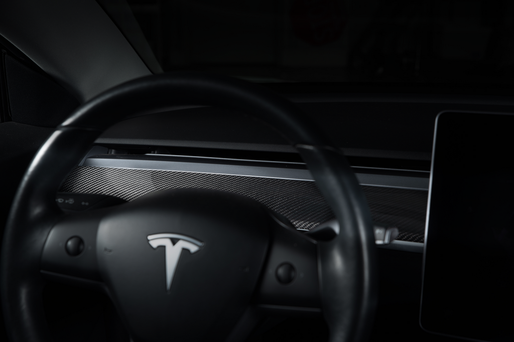 EVANNEX Tesla Model 3 & Y Carbon Fiber Dashboard Cover