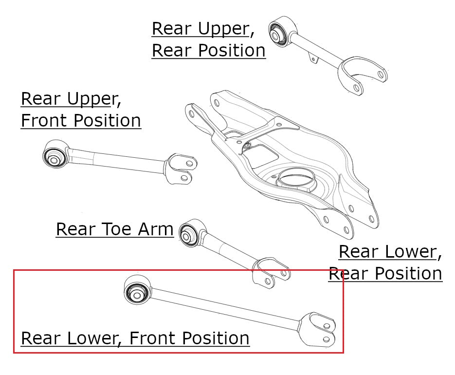Rear Lower Front Position Control Arm for Tesla Model 3