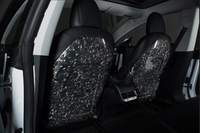 EVANNEX Carbon Fiber Seat Back Set for Tesla Model 3 and Model Y