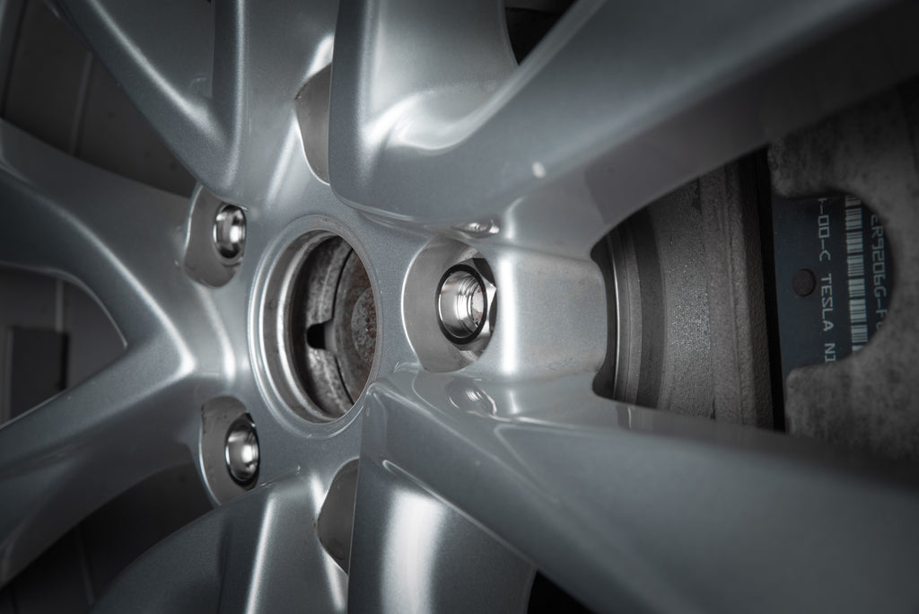 EVANNEX Ultra-Lightweight Titanium Lug Nut Set for Tesla Owners