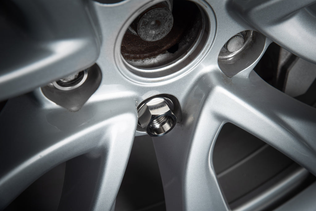 EVANNEX Ultra-Lightweight Titanium Lug Nut Set for Tesla Owners