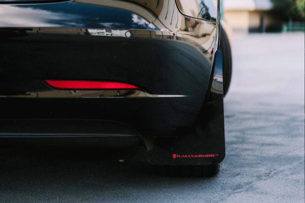 Rally Armor Premium Black UR Mud Flaps for Tesla Model 3