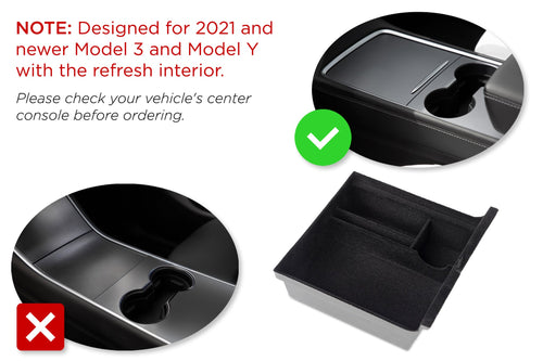 Jowua Pre-Refresh Center Console Tray Organizer for Tesla Model 3 and –  EVANNEX Aftermarket Tesla Accessories